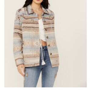Idyllwind southwestern print shacket size S like new, country style